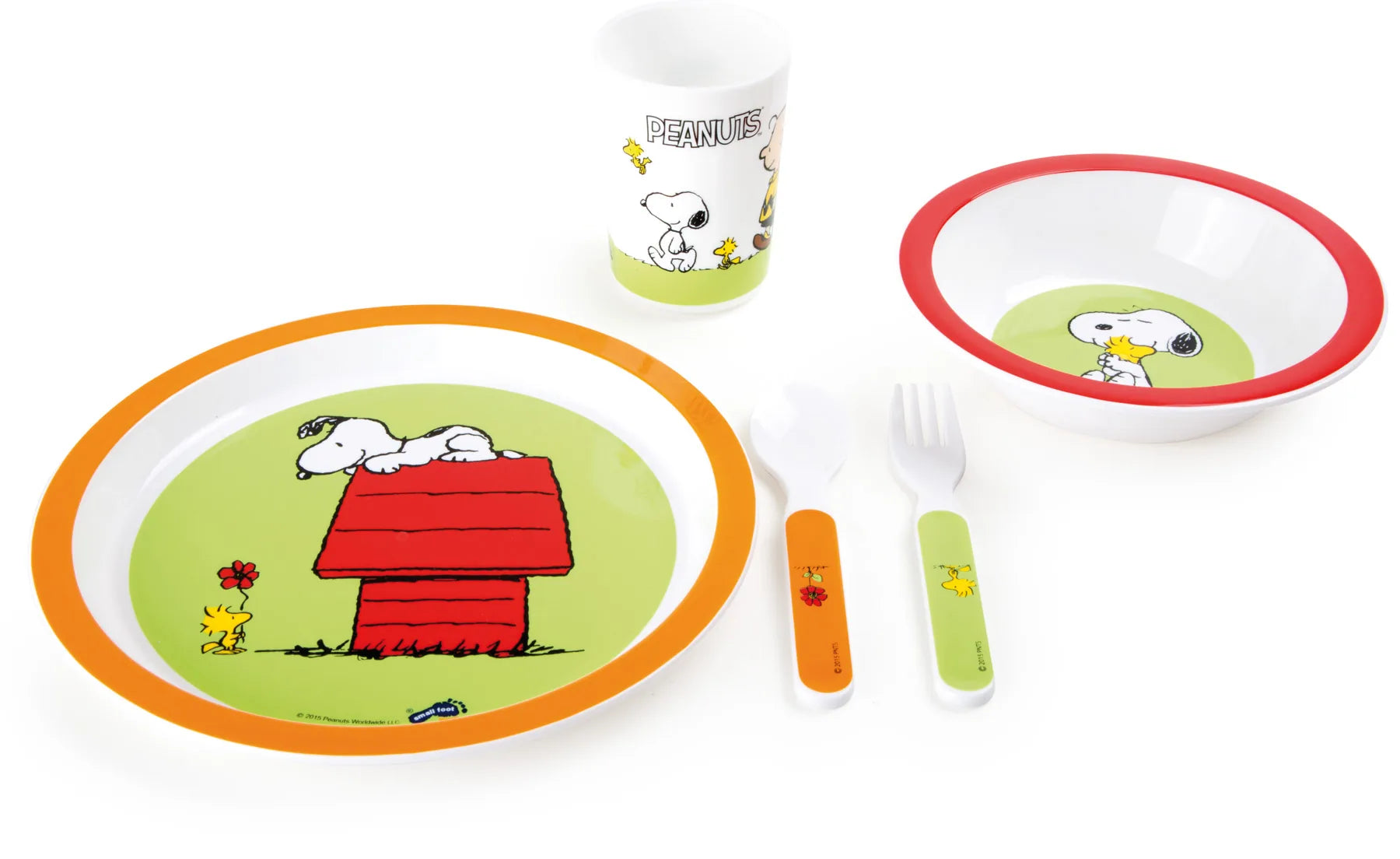 Small Foot Børneservice (5 Dele) – Radisserne – Børneudstyr - Spise - Alt til måltidet