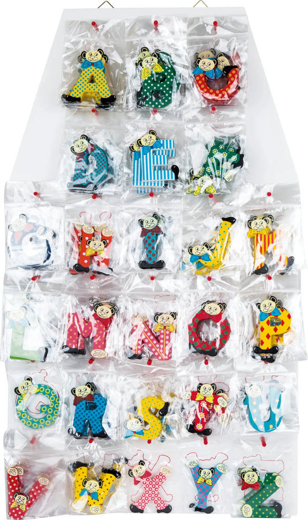 Legler Display (144 Stk) – ABC – Interiør og Børnemøbler - Udsmykning og Højtider - Navnetog og bogstaver