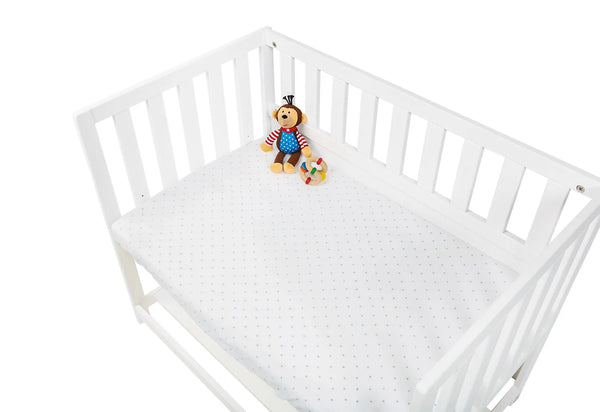 Pinolino Stræklagen til Vugge, Bedside Crib og Barnevogn 2 stk., Jersey/Lyseblå Stjerner