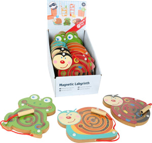 Small Foot Display Labyrint Med Magnet (12 Stk) Træ – Dyr – Leg - Øvrigt legetøj - Displays