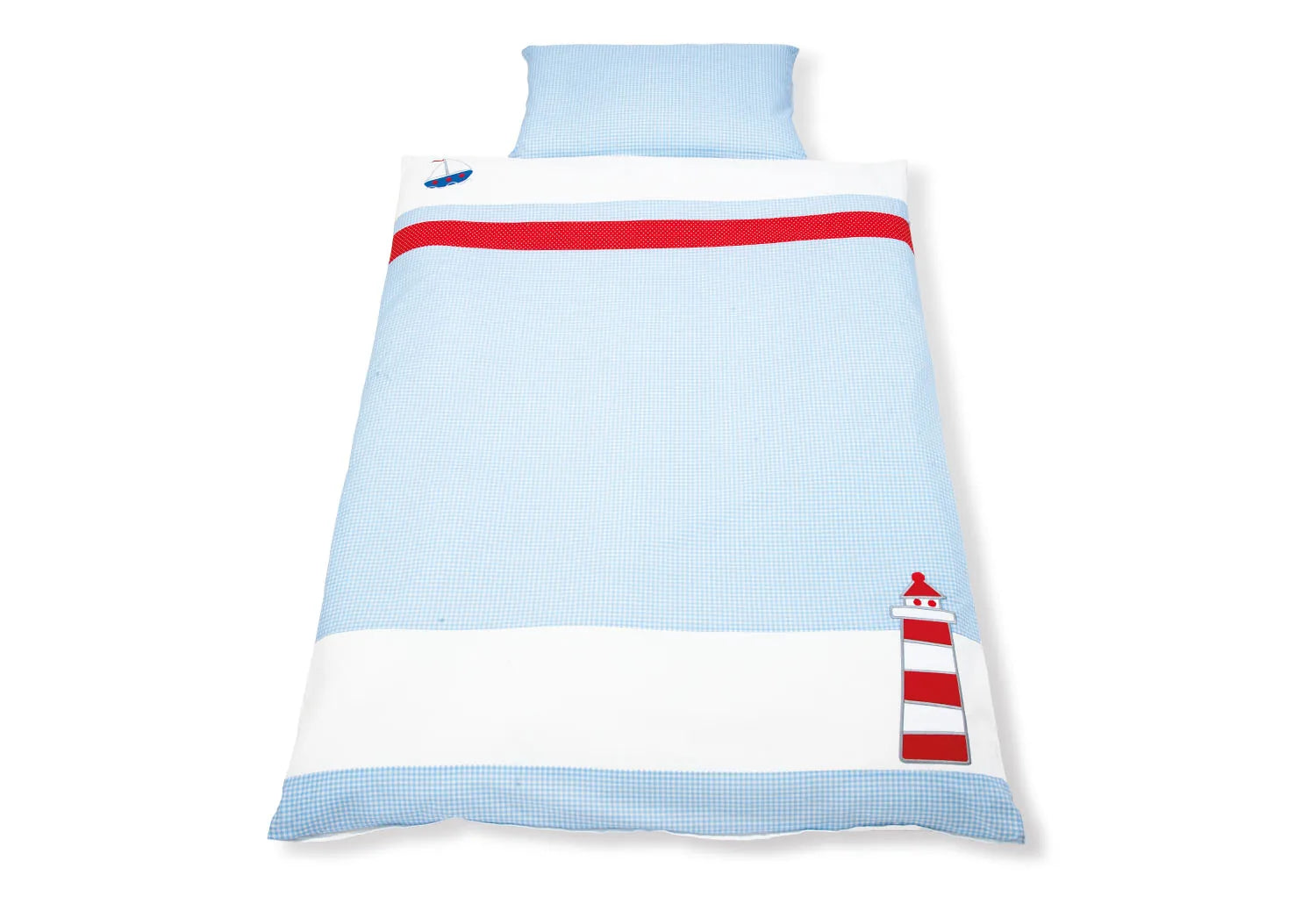 Pinolino Juniorsengesæt 100X135 Cm – Skib Ohoi – Børneudstyr - Sove - Sengelinned og himmel