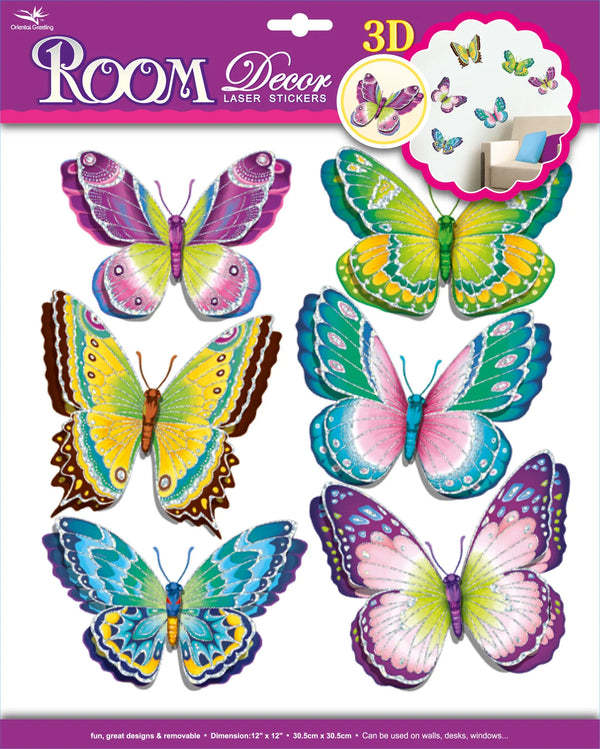 Legler Sticker – Sommerfugle – Interiør og Børnemøbler - Udsmykning og Højtider - Øvrig udsmykning