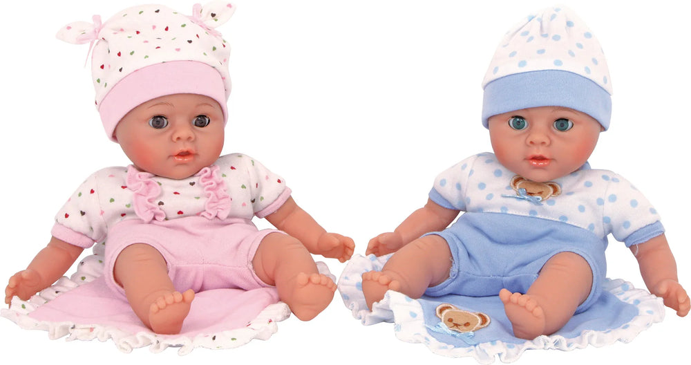 Small Foot Dukke (2Stk) – Christian og Carla – Leg - Børn - Bamser, dukker og udstyr