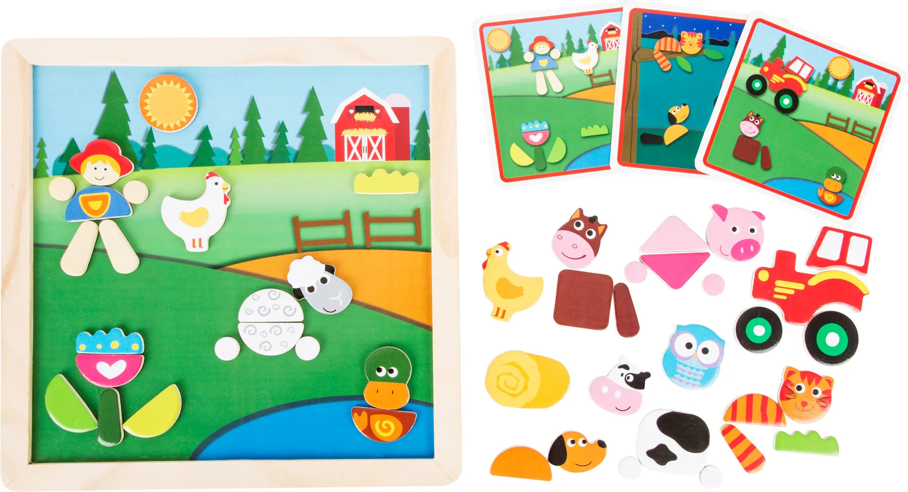 Small Foot Magnet Puslespil – Bondegården – Leg - Børn - Puslespil og spil