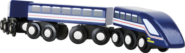Small Foot Højhastighedstog Træ – Blue Lightning – Leg - Børn - Tog, biler, transport og anlæg