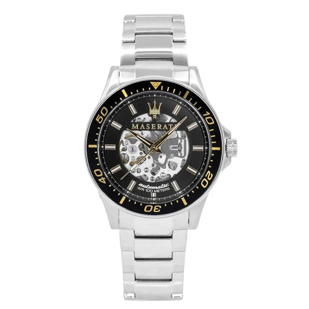 Maserati R8823140002 Sfida Automatic sølv herreur