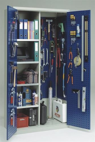 Blika MSG-3 materialeskab med hulplader