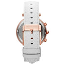 Michael Kors Mk2281 dameur Parker roseguld hvid læder Chronograph