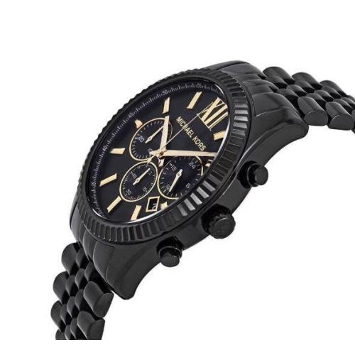 Michael Kors Lexington Men S sort Chronograph ur Mk8603