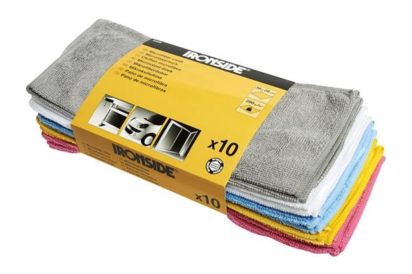 Ironside mikrofiberklude sæt á 10 stk assorteret