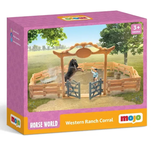 Western Ranch Dyreindhegning Med Cowboy (14 Dele) – Land liv – Mojo