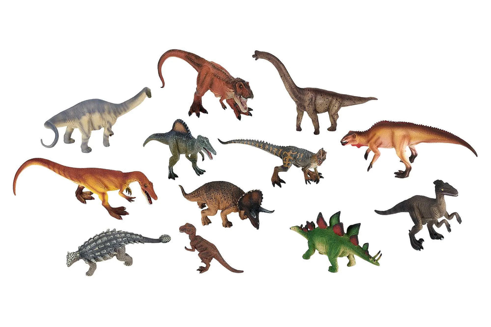 Dinosaurer Og Forhistoriske Dyr (12Stk) Ass – Mojo