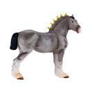Gråskimmel Shire hest model figur 13 cm – Mojo