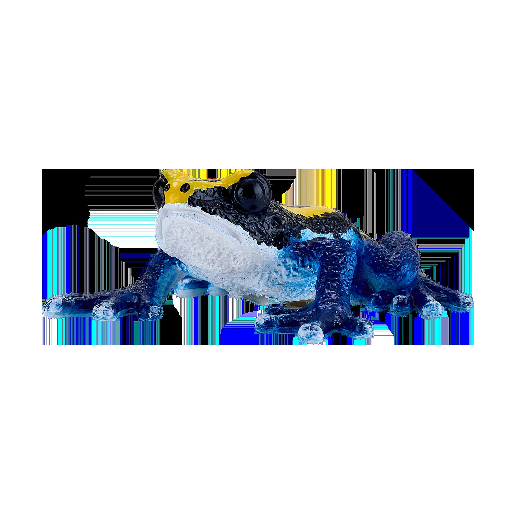 Giftig dartfrø figur, blå, pædagogisk samlerlegetøj – Mojo