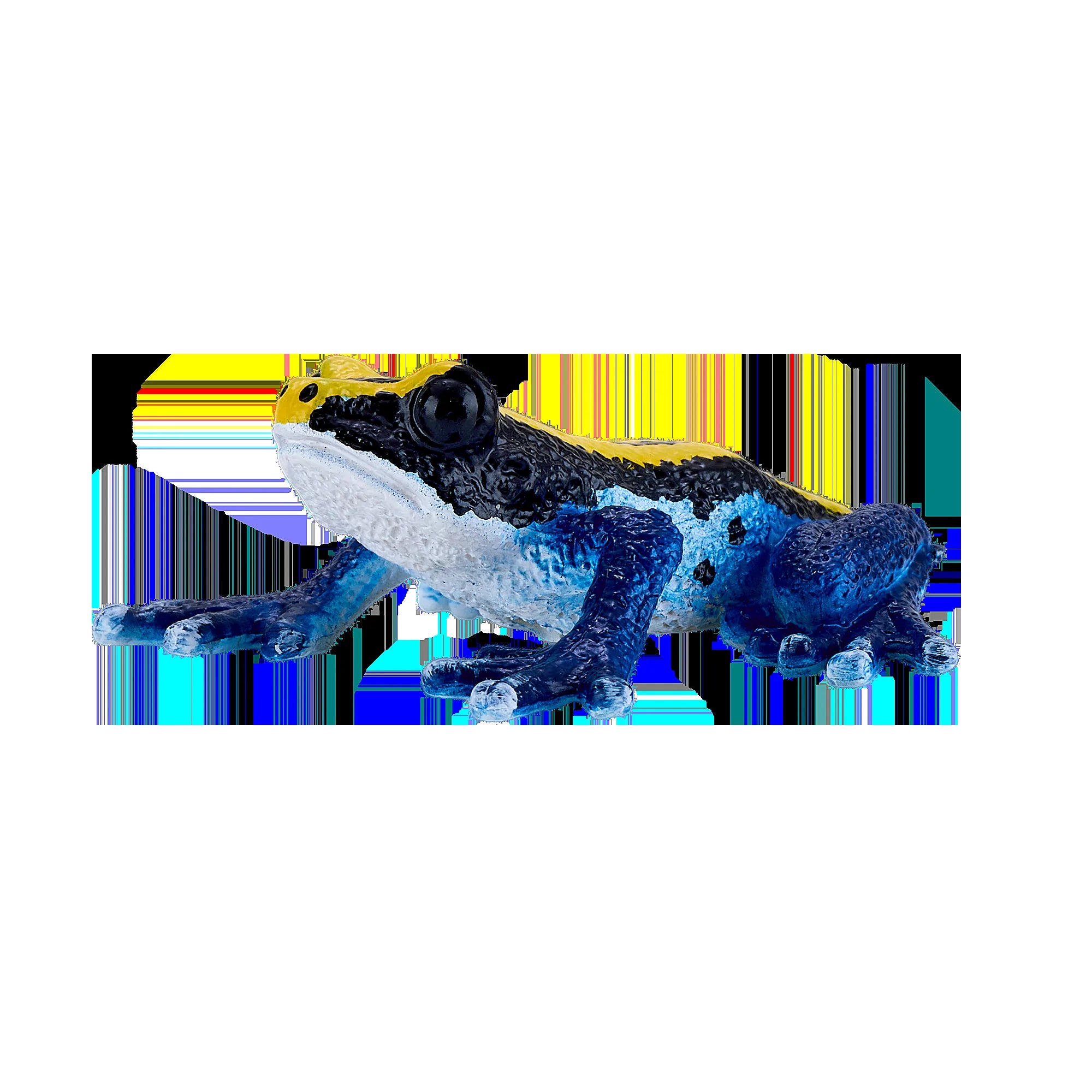 Giftig dartfrø figur, blå, pædagogisk samlerlegetøj – Mojo