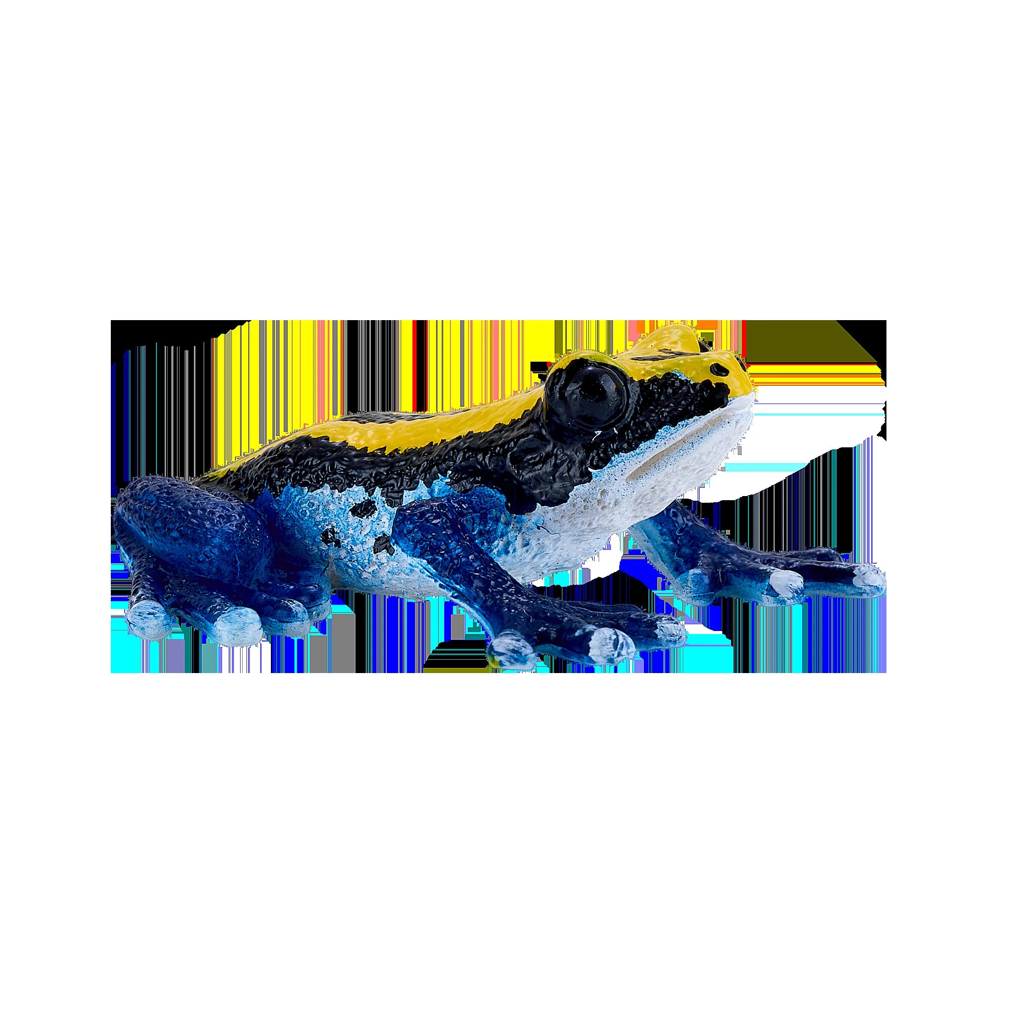 Giftig dartfrø figur, blå, pædagogisk samlerlegetøj – Mojo