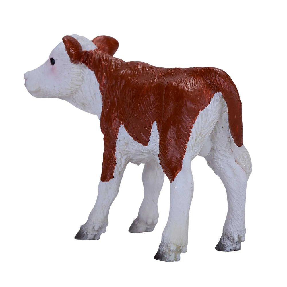 Hereford kalv legetøjsfigur 6,6x3x4,7 cm plast, ftalatfri EN71/ASTM – Mojo
