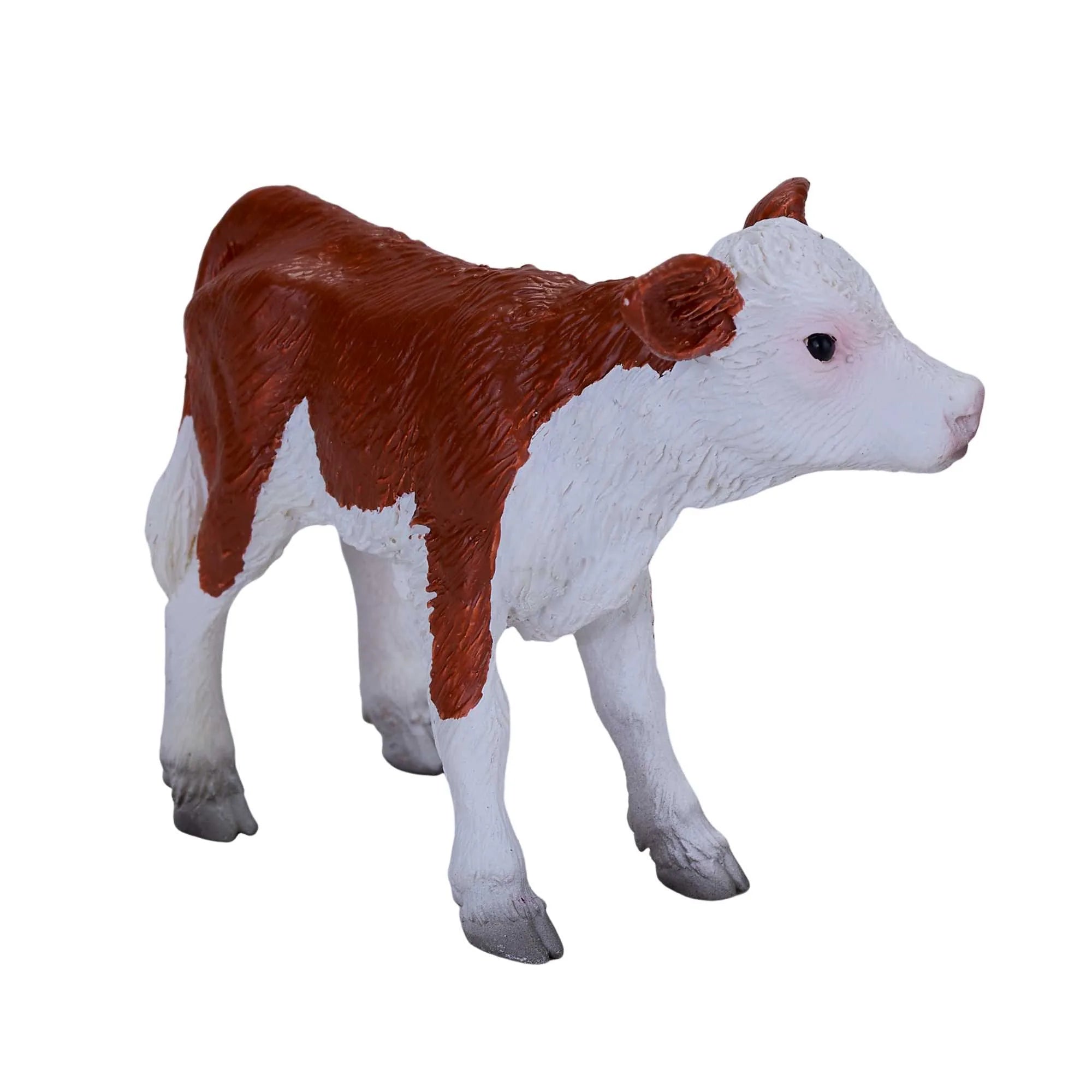 Hereford kalv legetøjsfigur 6,6x3x4,7 cm plast, ftalatfri EN71/ASTM – Mojo