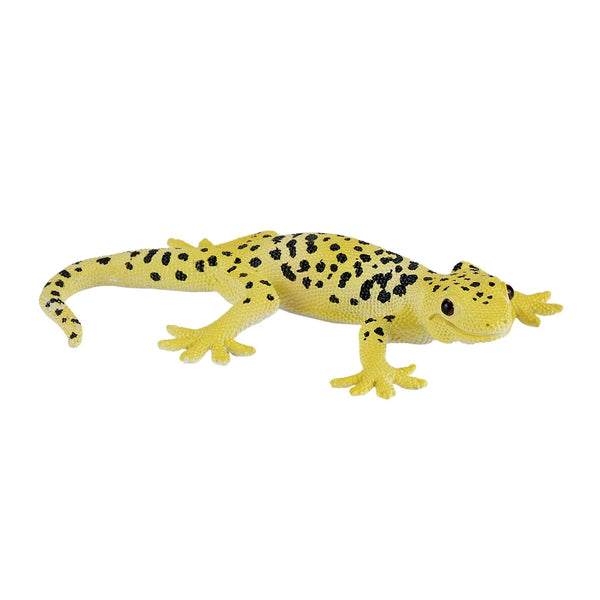 Leopardgekko legetøjsfigur 9 cm, plast, ftalatfri, EN71/ASTM-certificeret – Mojo