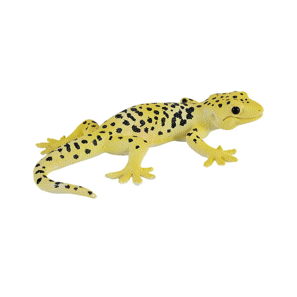 Leopardgekko legetøjsfigur 9 cm, plast, ftalatfri, EN71/ASTM-certificeret – Mojo