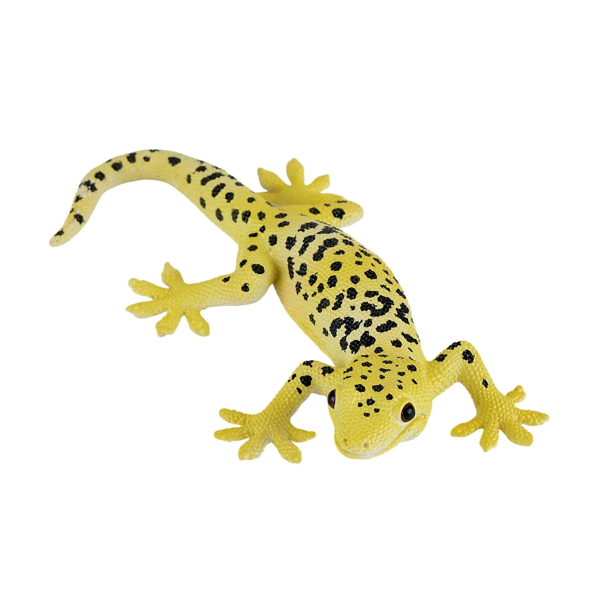 Leopardgekko legetøjsfigur 9 cm, plast, ftalatfri, EN71/ASTM-certificeret – Mojo