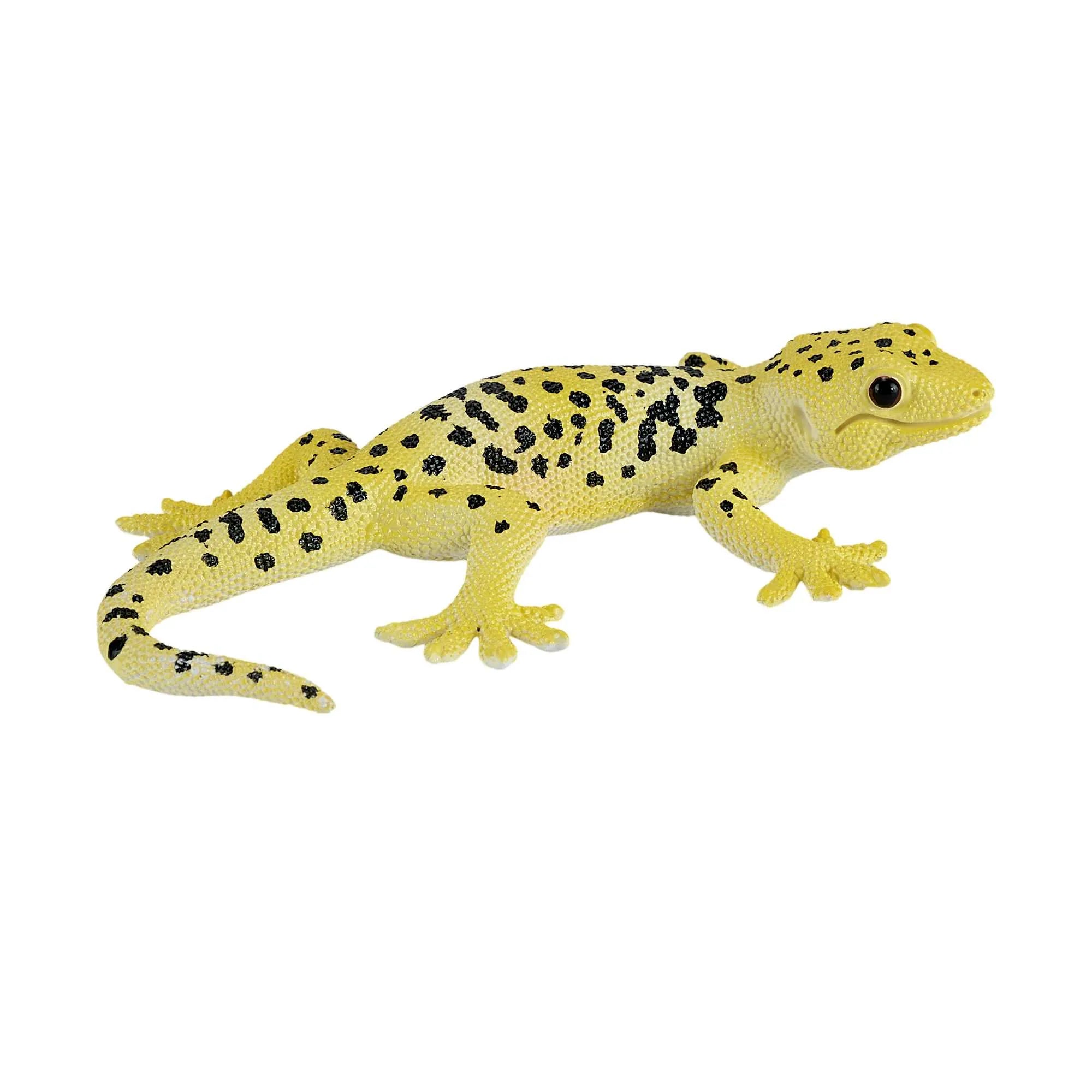 Leopardgekko legetøjsfigur 9 cm, plast, ftalatfri, EN71/ASTM-certificeret – Mojo