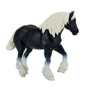 Clydesdale legetøjs- / samlerhest, sort – plastik 14,4 cm, fra Mojo
