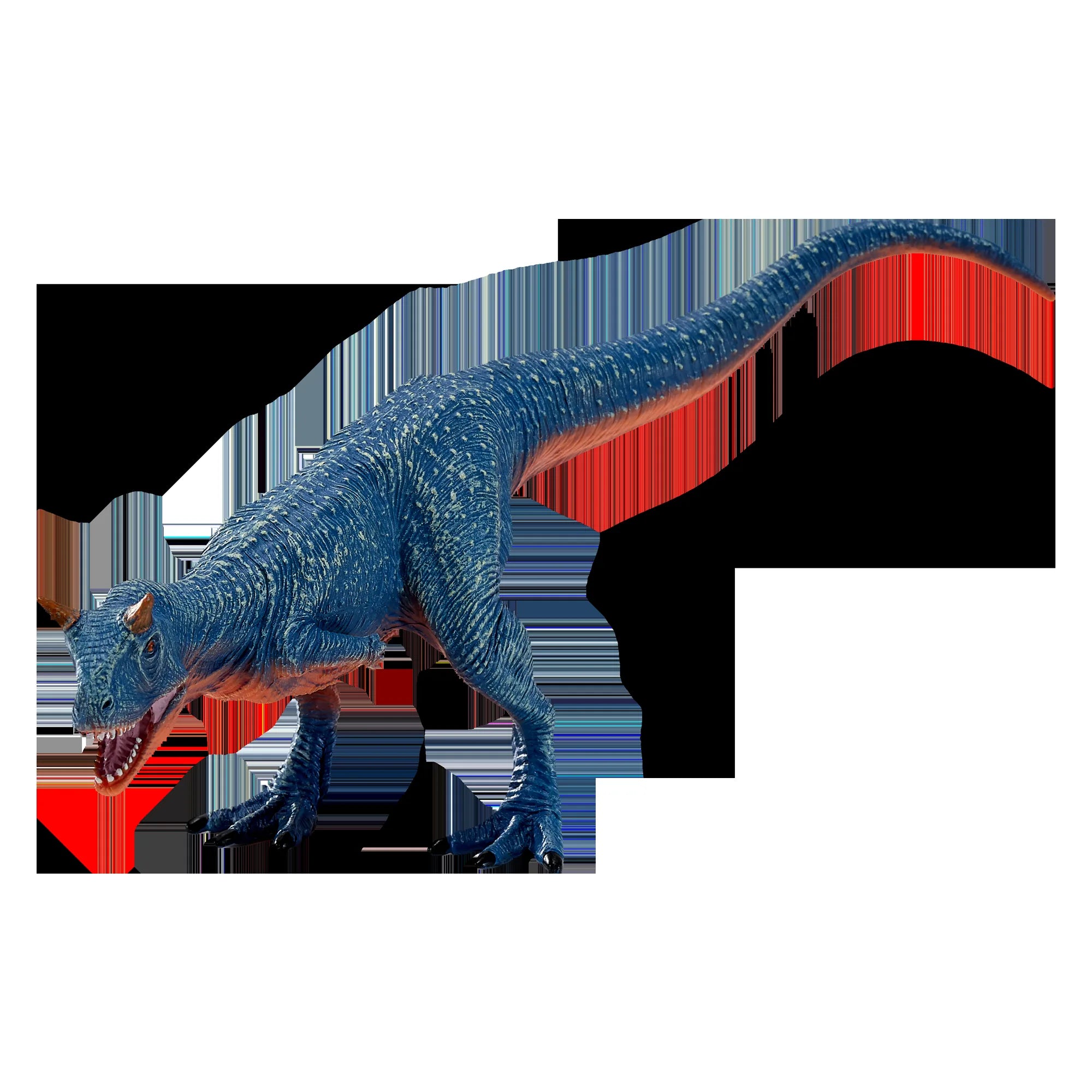 Carnotaurus kødædende dinosaur figur 22x7x9,2 cm håndmalet pædagogisk legetøj – Mojo