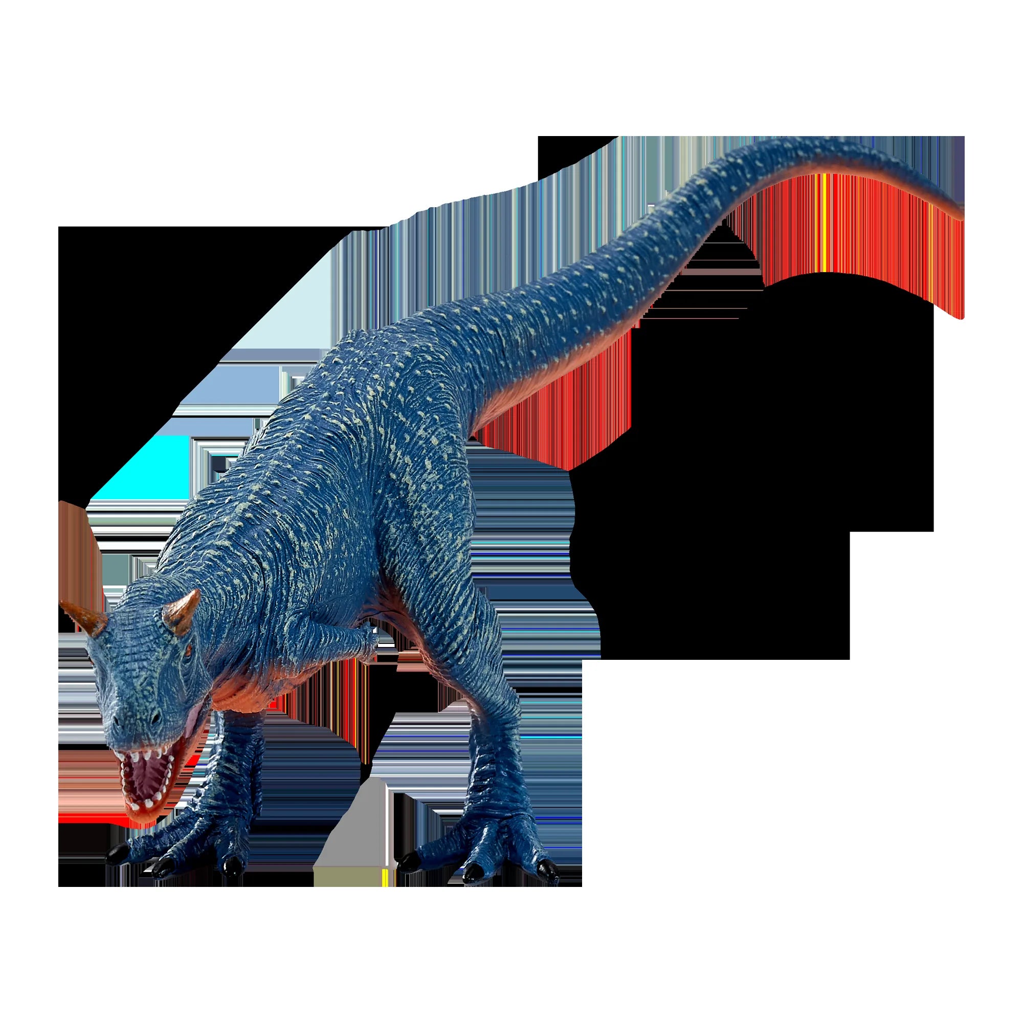 Carnotaurus kødædende dinosaur figur 22x7x9,2 cm håndmalet pædagogisk legetøj – Mojo