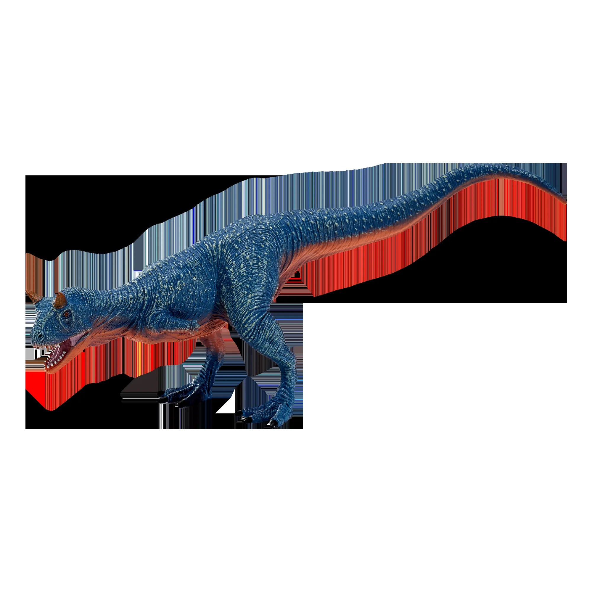 Carnotaurus kødædende dinosaur figur 22x7x9,2 cm håndmalet pædagogisk legetøj – Mojo