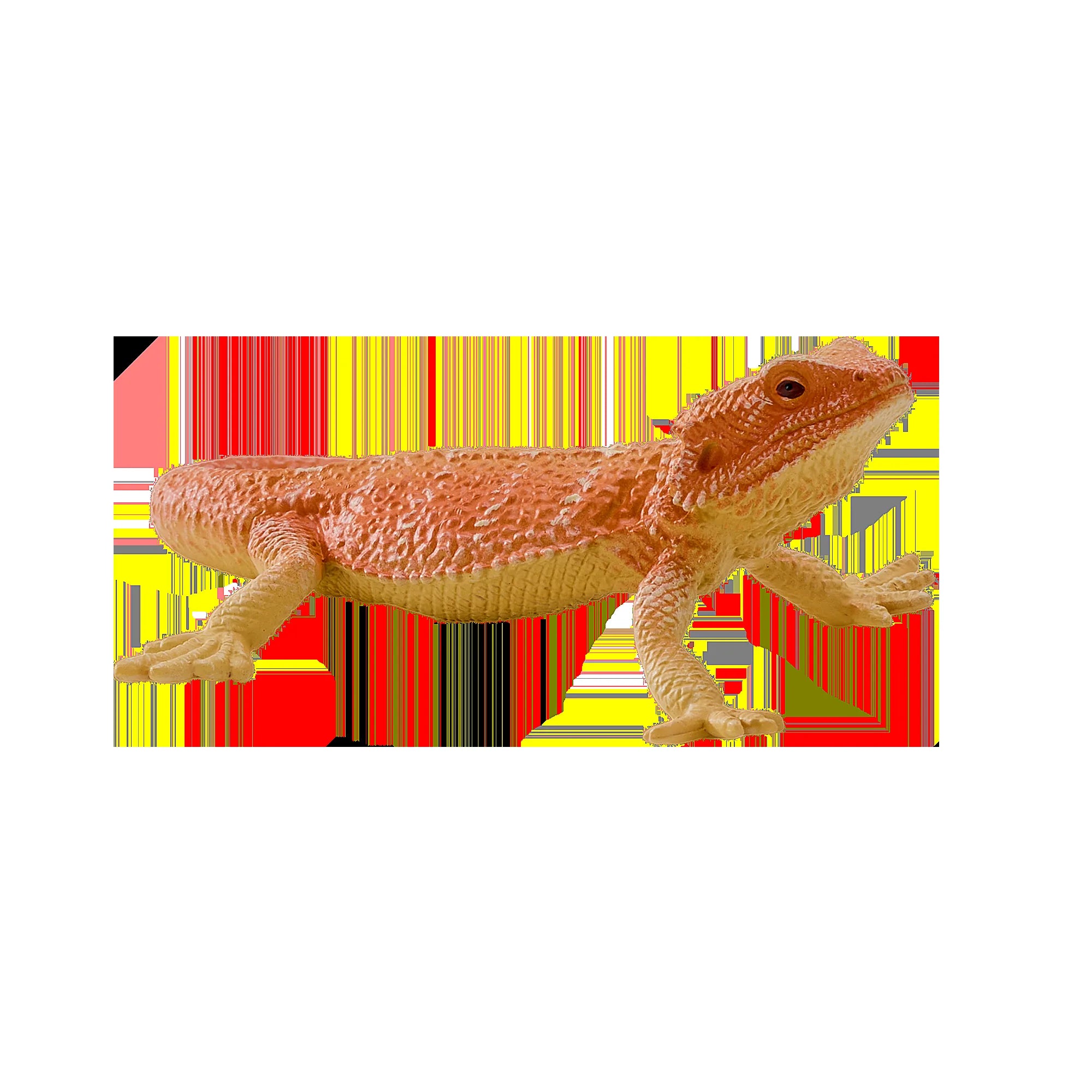 Skægagame figur 9,5 cm pædagogisk, håndmalet, phthalatfri legetøjsmodel – Mojo