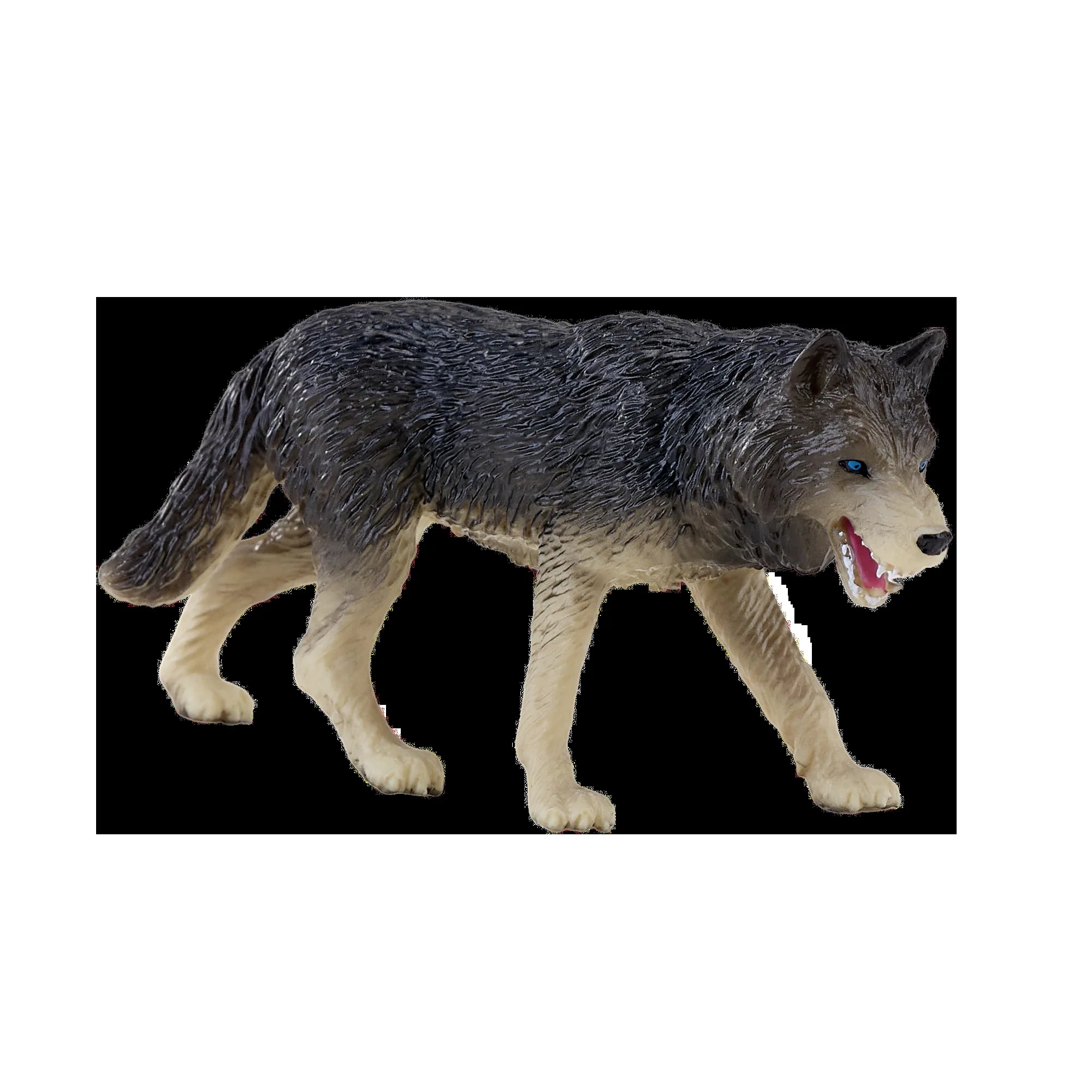 Tømmerulv figur håndmalet 9,5 cm pædagogisk legetøj til børn 3+ år – Mojo