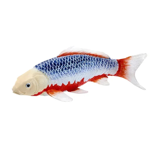 Koi karpe, blårød figur 12,6 cm – pædagogisk legetøj til børn fra 3 år, Mojo