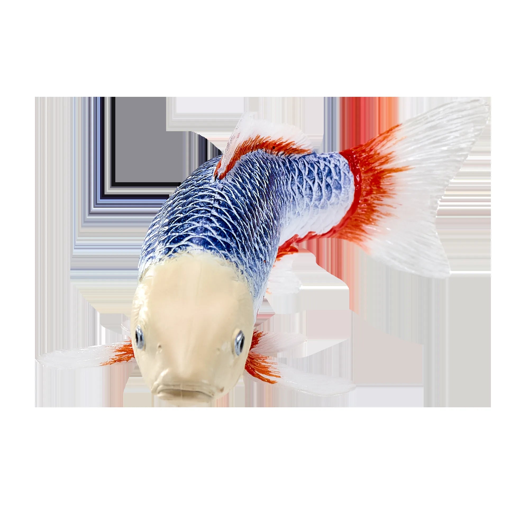 Koi karpe, blårød figur 12,6 cm – pædagogisk legetøj til børn fra 3 år, Mojo