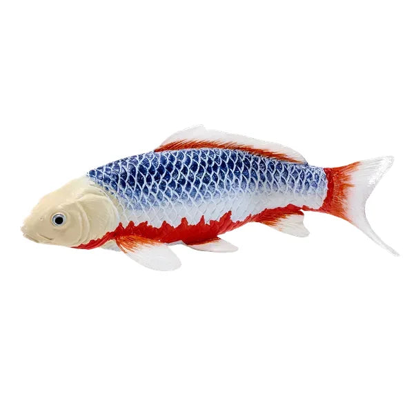 Koi karpe, blårød figur 12,6 cm – pædagogisk legetøj til børn fra 3 år, Mojo