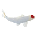Koi karpe figur – Rødplet, håndmalet plastik model, 12,6 cm – Mojo