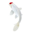 Koi karpe figur – Rødplet, håndmalet plastik model, 12,6 cm – Mojo