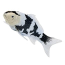 Koi karpe sort/hvid figur 12,6 cm – håndmalet plastikmodel til undervisning og samling – Mojo