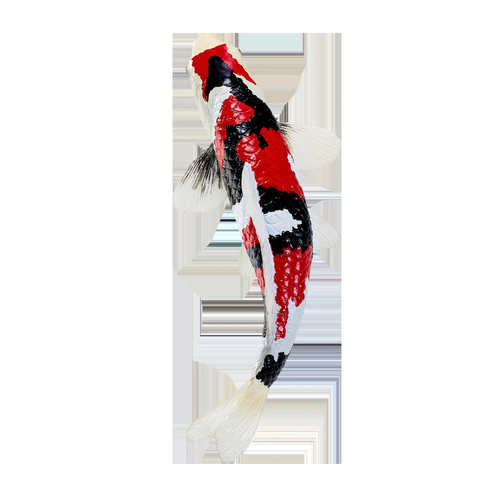 Koi karpe figur – trefarvet håndmalet legetøjsdyr, 12,6 cm – Mojo