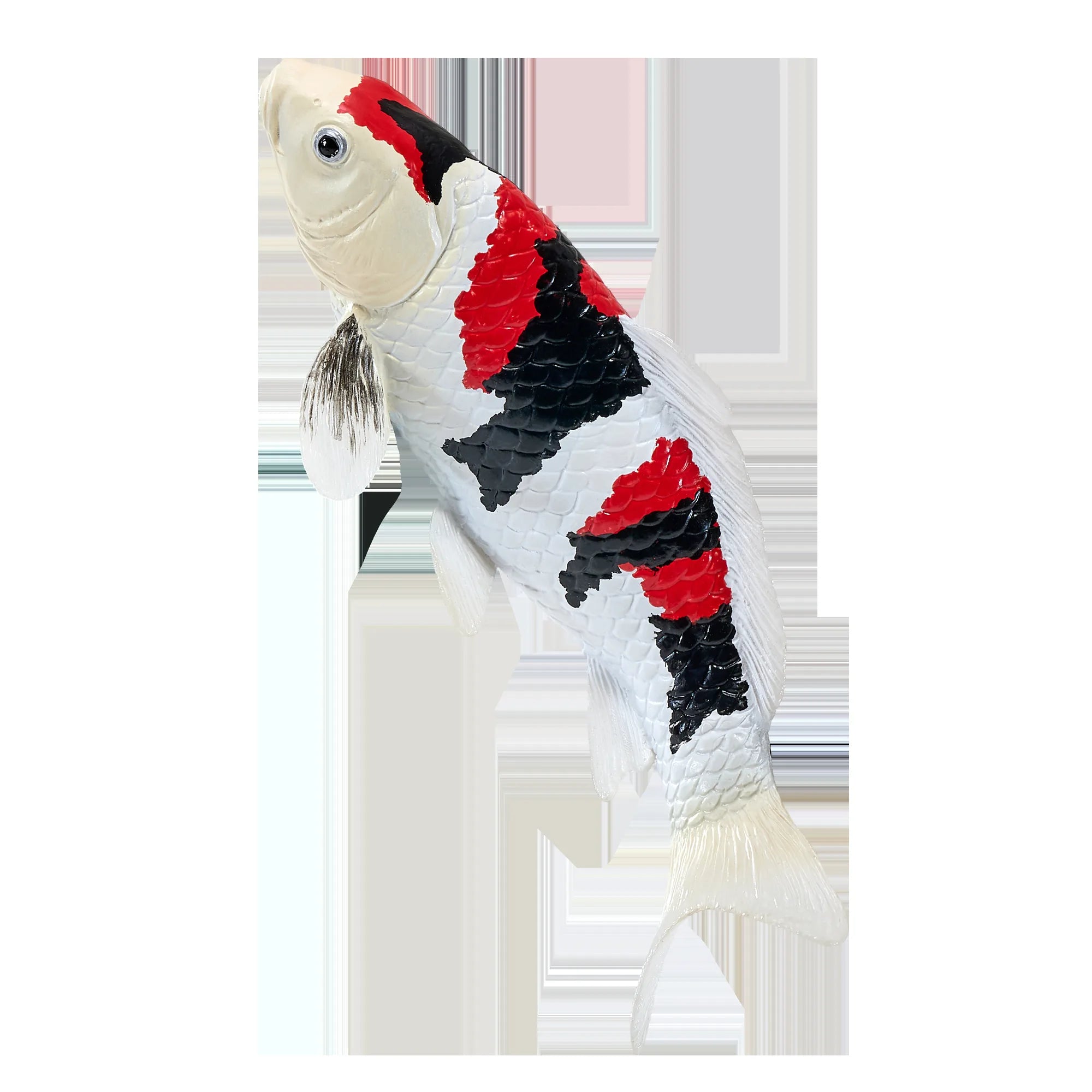 Koi karpe figur – trefarvet håndmalet legetøjsdyr, 12,6 cm – Mojo