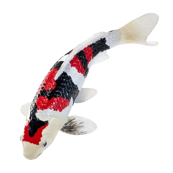 Koi karpe figur – trefarvet håndmalet legetøjsdyr, 12,6 cm – Mojo