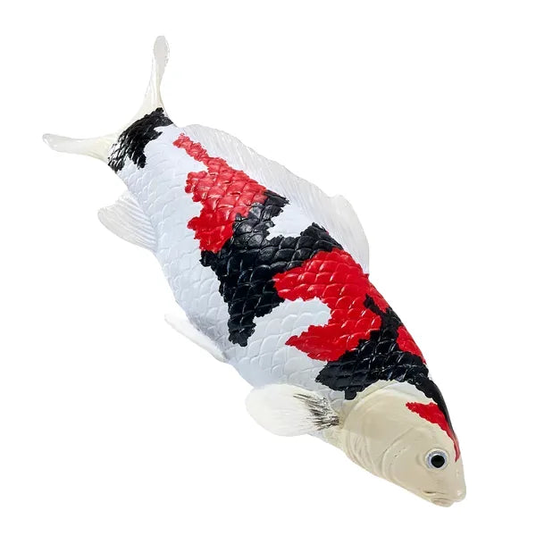 Koi karpe figur – trefarvet håndmalet legetøjsdyr, 12,6 cm – Mojo