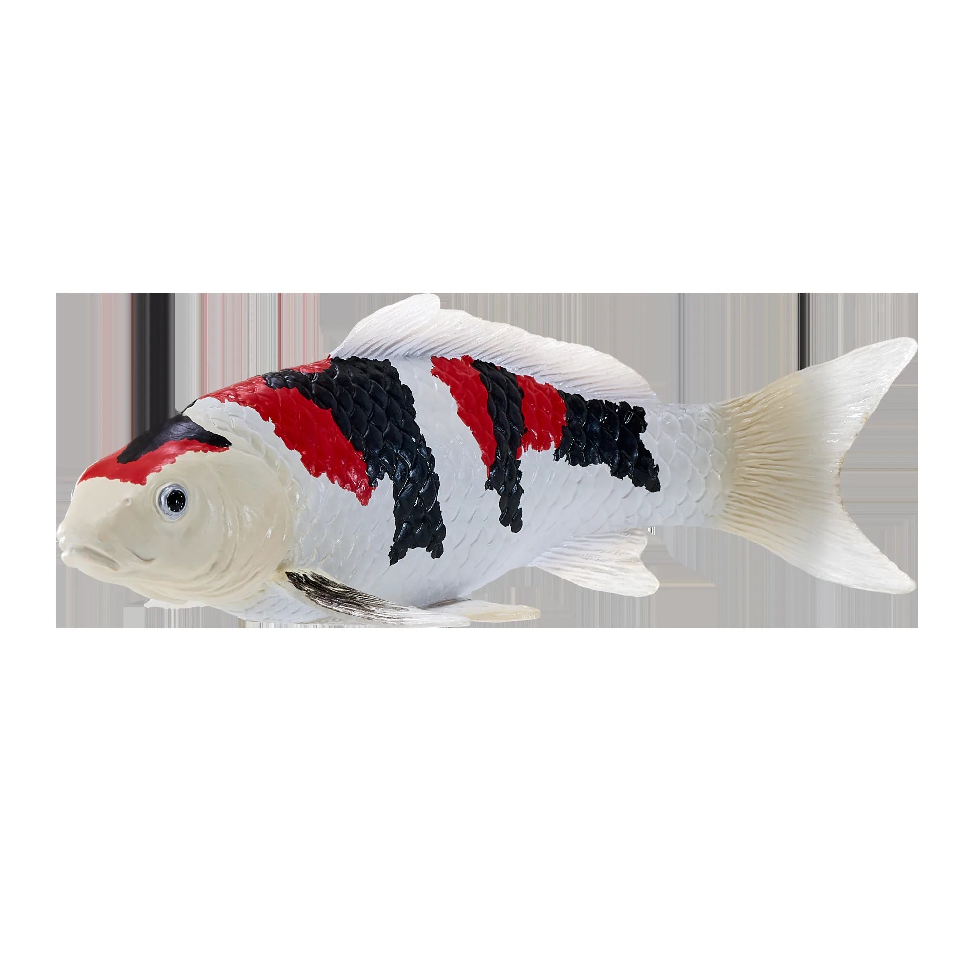 Koi karpe figur – trefarvet håndmalet legetøjsdyr, 12,6 cm – Mojo