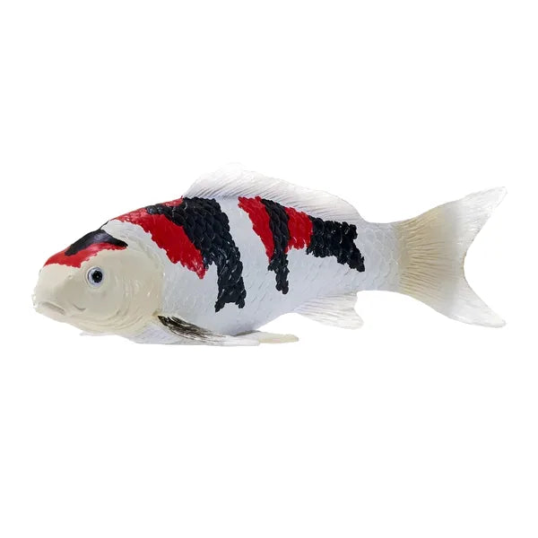 Koi karpe figur – trefarvet håndmalet legetøjsdyr, 12,6 cm – Mojo