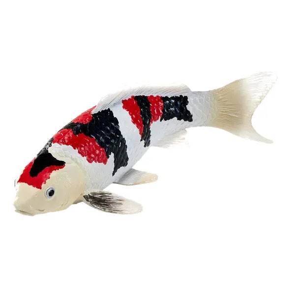 Koi karpe figur – trefarvet håndmalet legetøjsdyr, 12,6 cm – Mojo