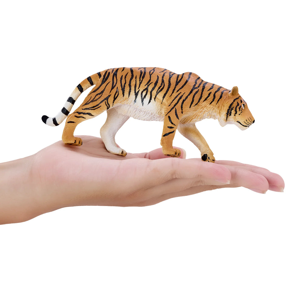 Tiger figur 15,5 cm realistisk handmalet legetøj pædagogisk – Mojo