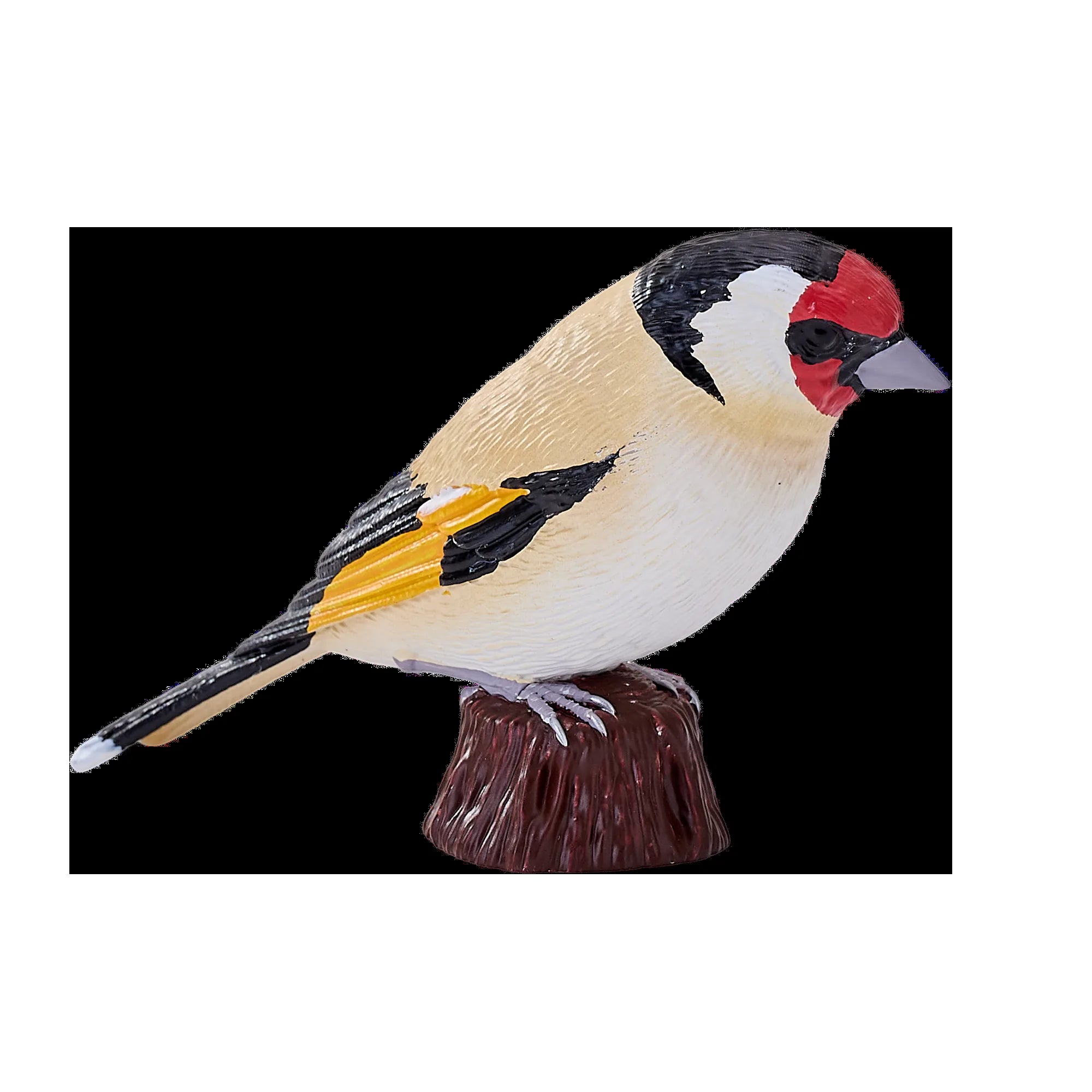 Europæisk stillits naturtro legetøjsfigur, håndmalet kunststof, 7,3 cm — Mojo