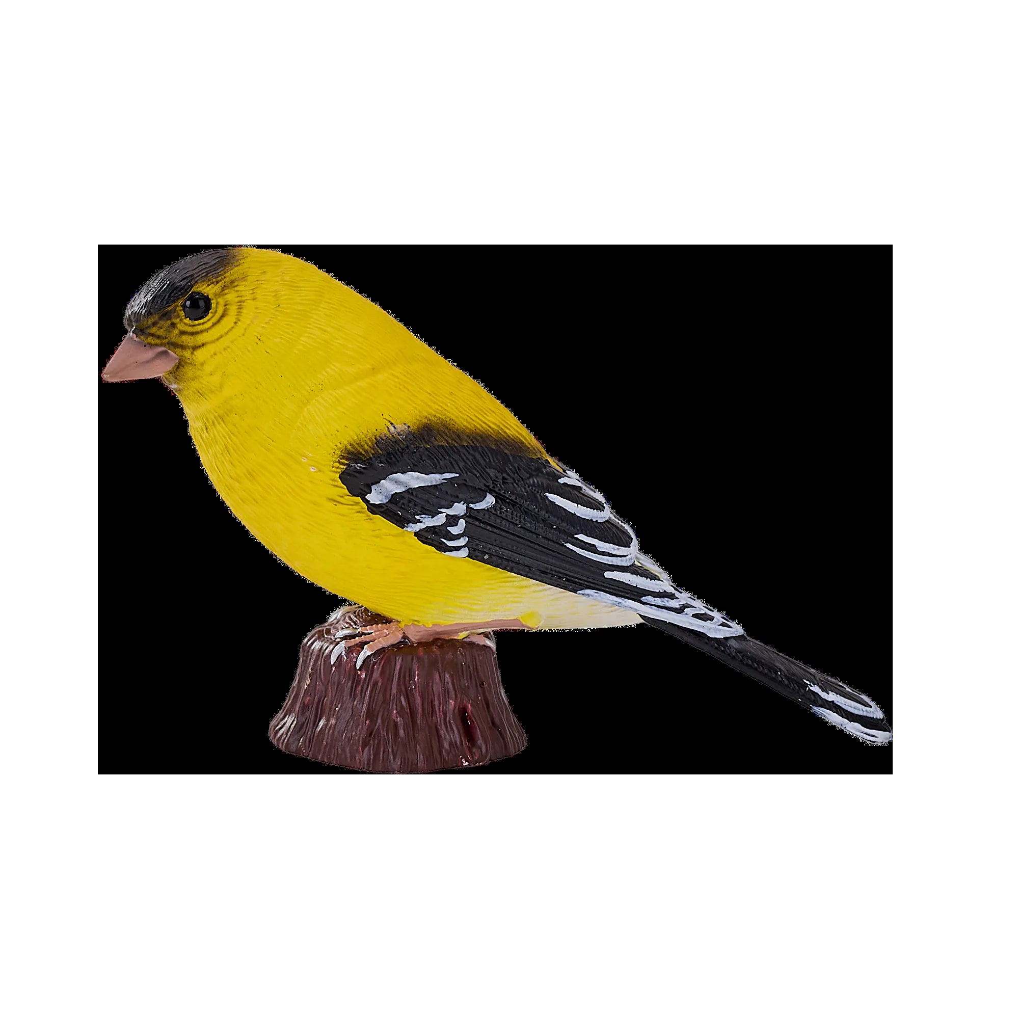 Stillits fuglefigur i naturtro detalje, håndmalet kunststof 7,3 cm – Mojo