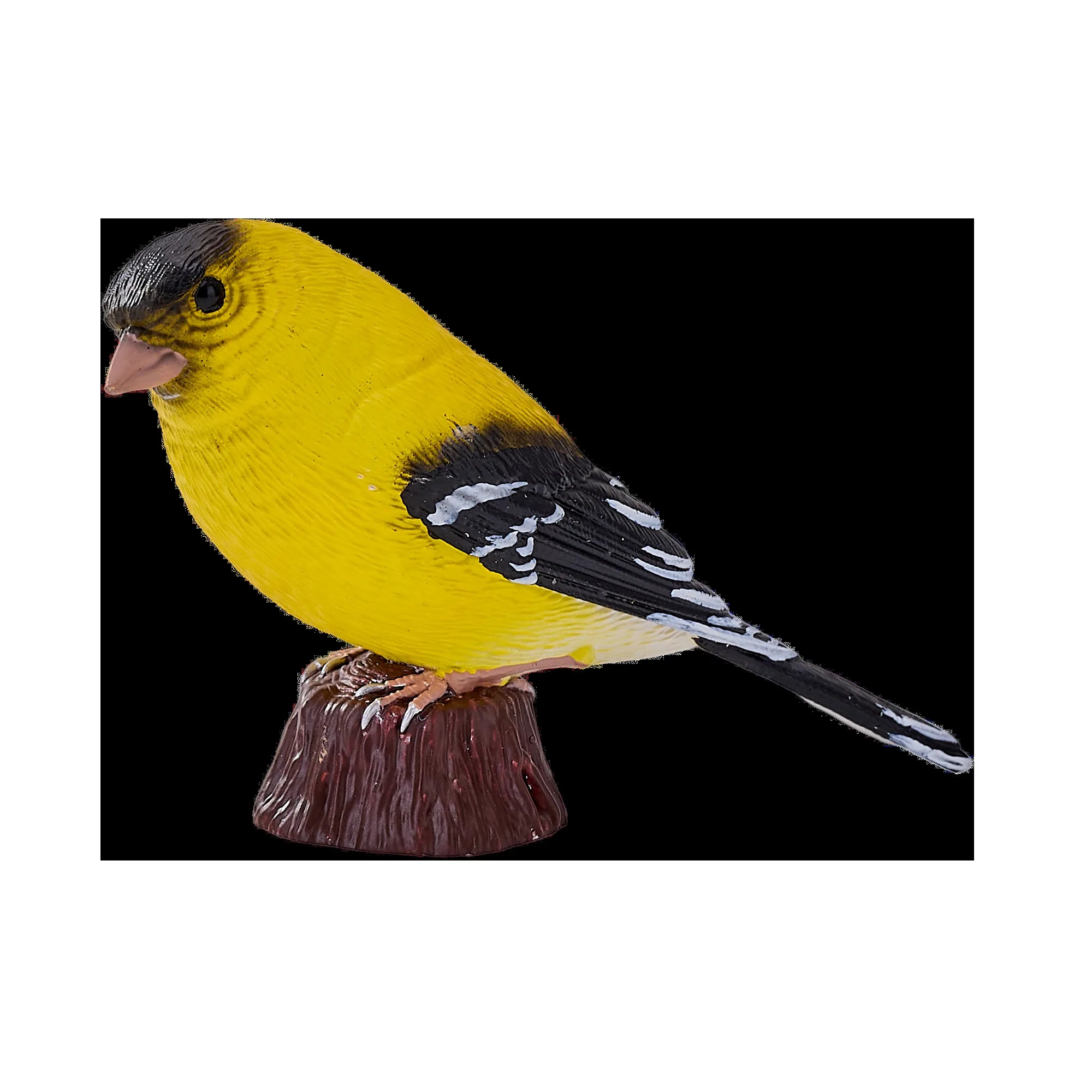 Stillits fuglefigur i naturtro detalje, håndmalet kunststof 7,3 cm – Mojo