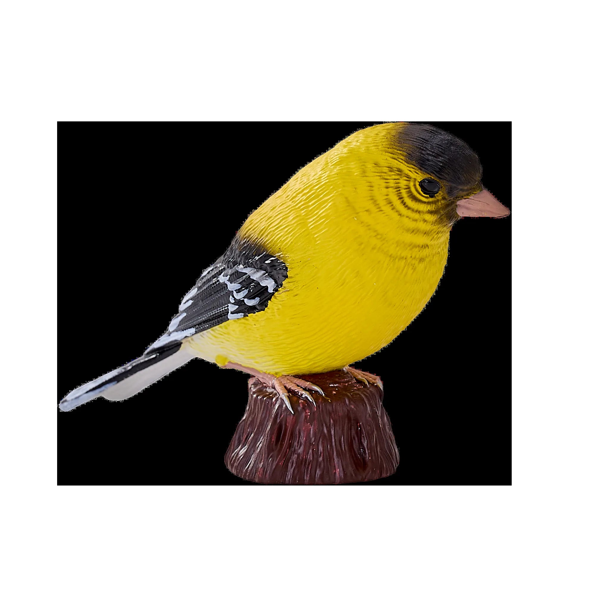 Stillits fuglefigur i naturtro detalje, håndmalet kunststof 7,3 cm – Mojo